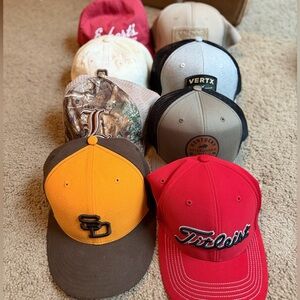 Bundle of 8 various men’s hats